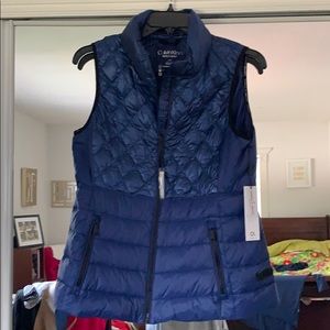 NWT sapphire blue Calvin Klein down vest L